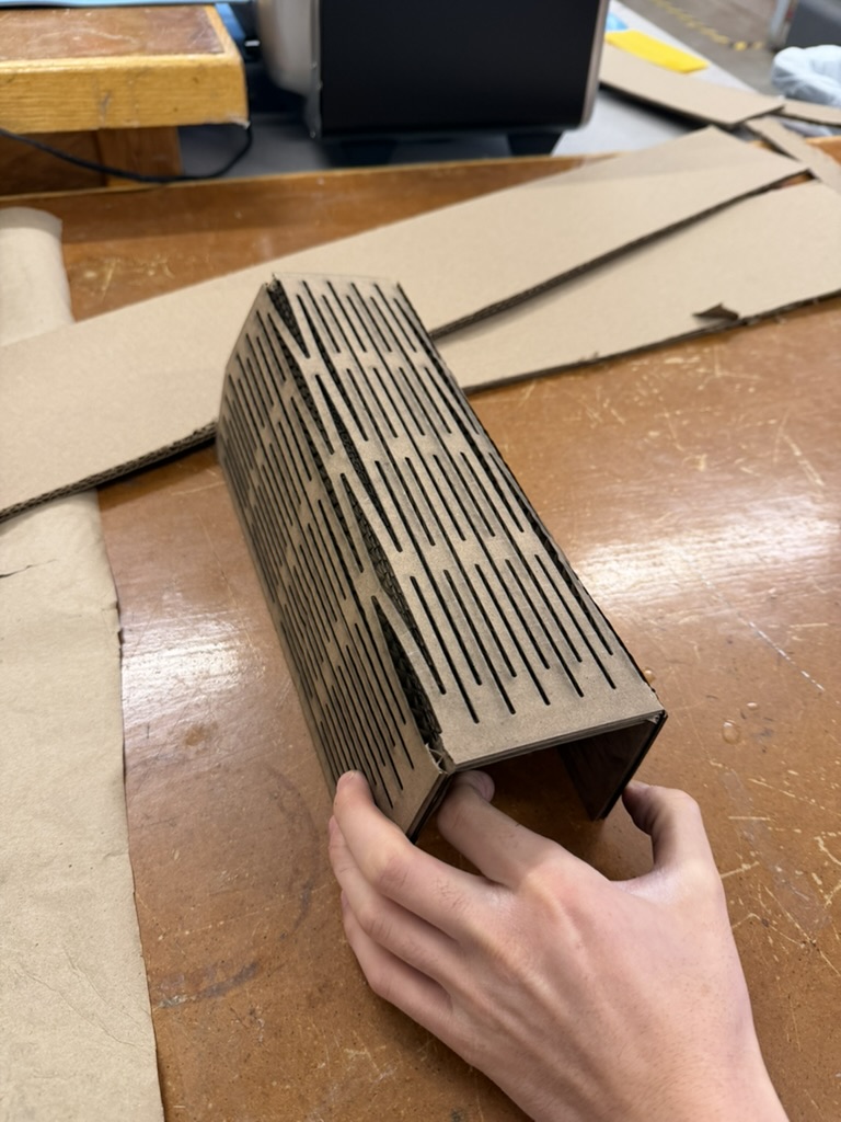 First living hinge attempt failing to bend smoothly