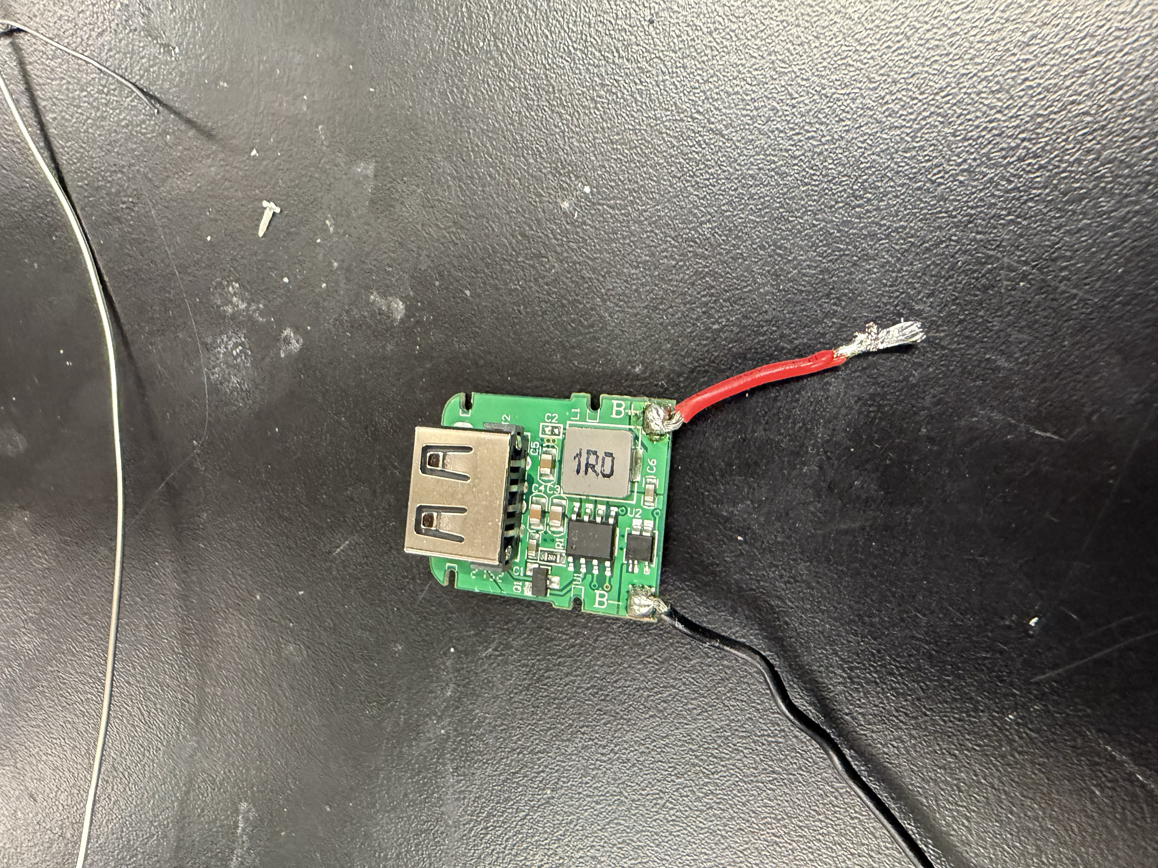 Second booster with USB-A to raw wire converter